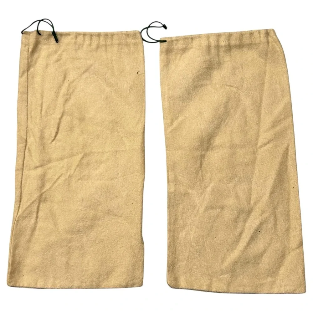 Zelli Shoe Dust Bags Pair Handcrafted In Italy Beige Cotton Storage Travel Bag‎
